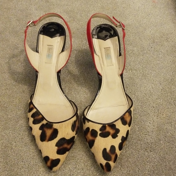 Boden Shoes - Boden calf hair leopard print slingback heels